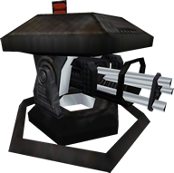 Large mounted turret